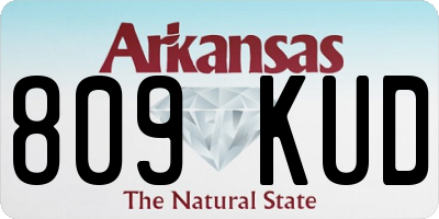 AR license plate 809KUD