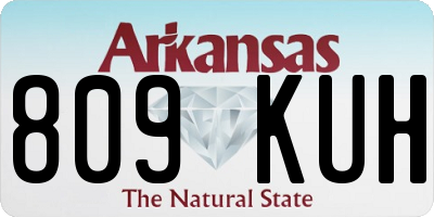 AR license plate 809KUH