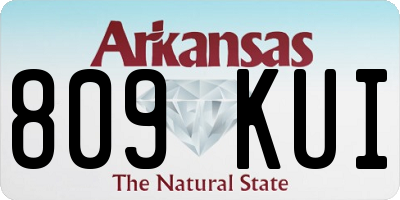 AR license plate 809KUI