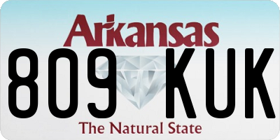 AR license plate 809KUK