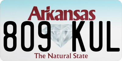 AR license plate 809KUL