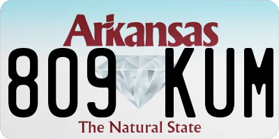 AR license plate 809KUM