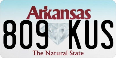 AR license plate 809KUS