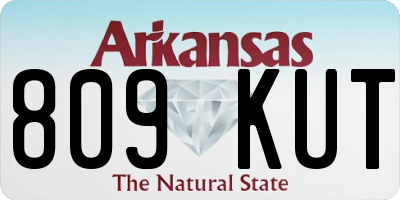 AR license plate 809KUT