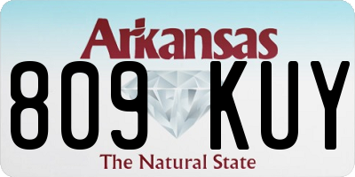 AR license plate 809KUY