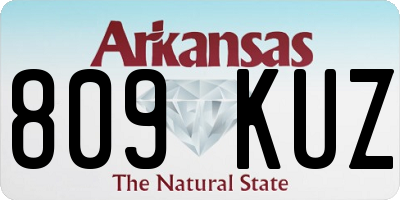 AR license plate 809KUZ