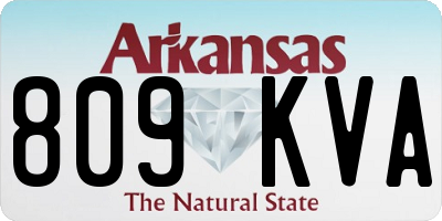 AR license plate 809KVA