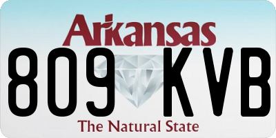 AR license plate 809KVB