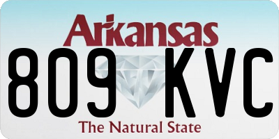 AR license plate 809KVC