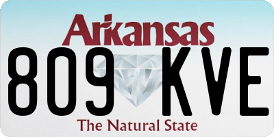 AR license plate 809KVE