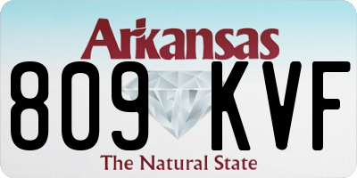AR license plate 809KVF