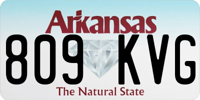 AR license plate 809KVG