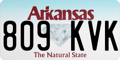 AR license plate 809KVK