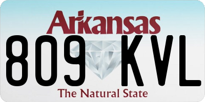 AR license plate 809KVL