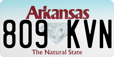 AR license plate 809KVN