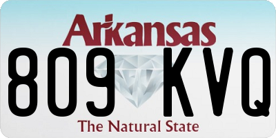 AR license plate 809KVQ