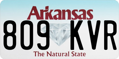 AR license plate 809KVR