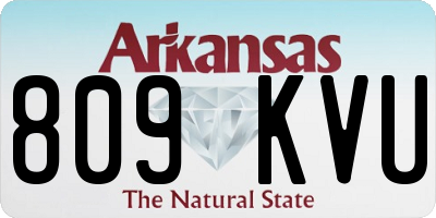 AR license plate 809KVU
