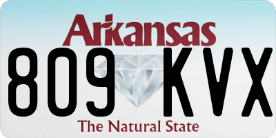 AR license plate 809KVX