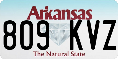 AR license plate 809KVZ