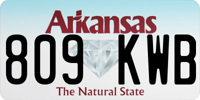 AR license plate 809KWB