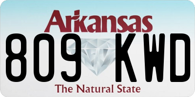 AR license plate 809KWD