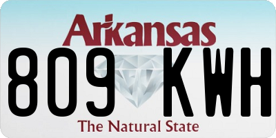 AR license plate 809KWH