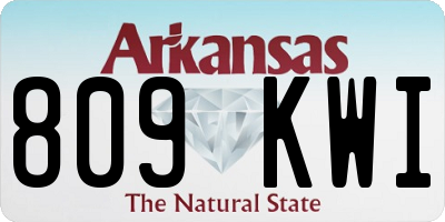 AR license plate 809KWI