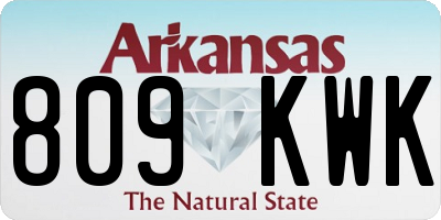 AR license plate 809KWK
