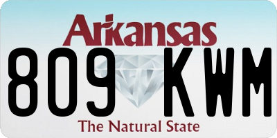 AR license plate 809KWM