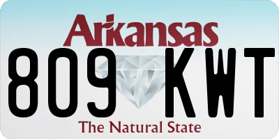 AR license plate 809KWT
