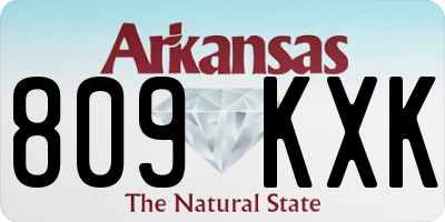AR license plate 809KXK