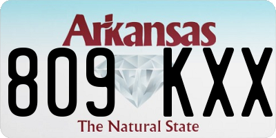 AR license plate 809KXX