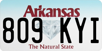 AR license plate 809KYI