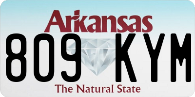 AR license plate 809KYM