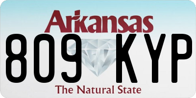 AR license plate 809KYP