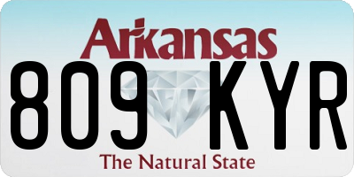 AR license plate 809KYR