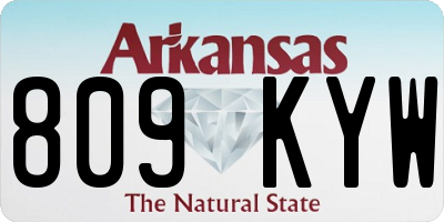 AR license plate 809KYW