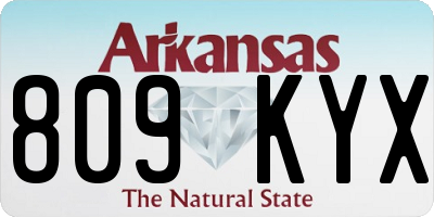 AR license plate 809KYX