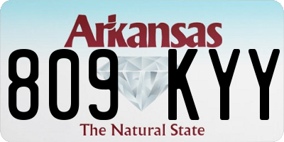 AR license plate 809KYY