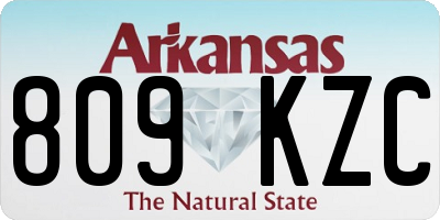 AR license plate 809KZC