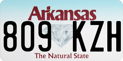 AR license plate 809KZH