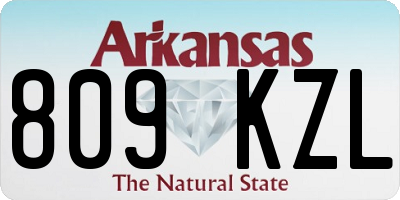 AR license plate 809KZL