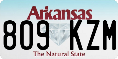 AR license plate 809KZM