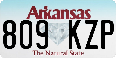 AR license plate 809KZP