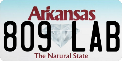 AR license plate 809LAB