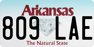 AR license plate 809LAE