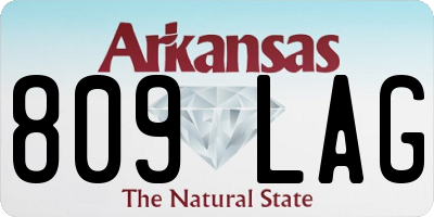 AR license plate 809LAG