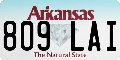 AR license plate 809LAI