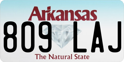 AR license plate 809LAJ